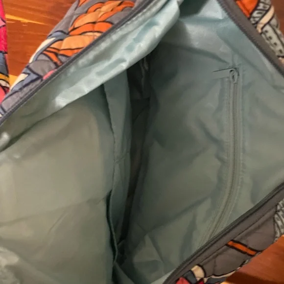 Vera Bradley crossbody purse blue with flowers go ahead convertible NWT - Picture 4 of 5